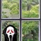 Scream Ghost Face Light Up Halloween Window Peeper Decoration Prop
